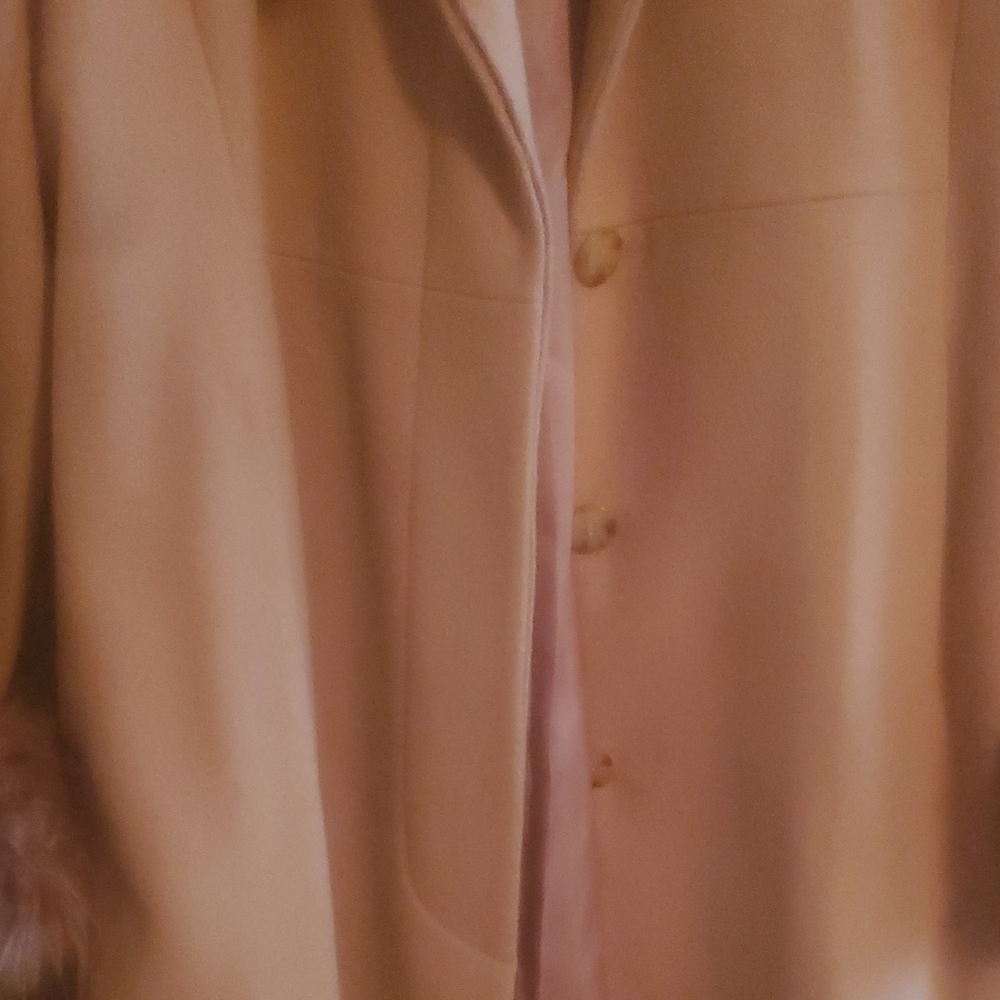Esprit Tan Teddy Jacket with Faux Fur - Picture 3 of 8